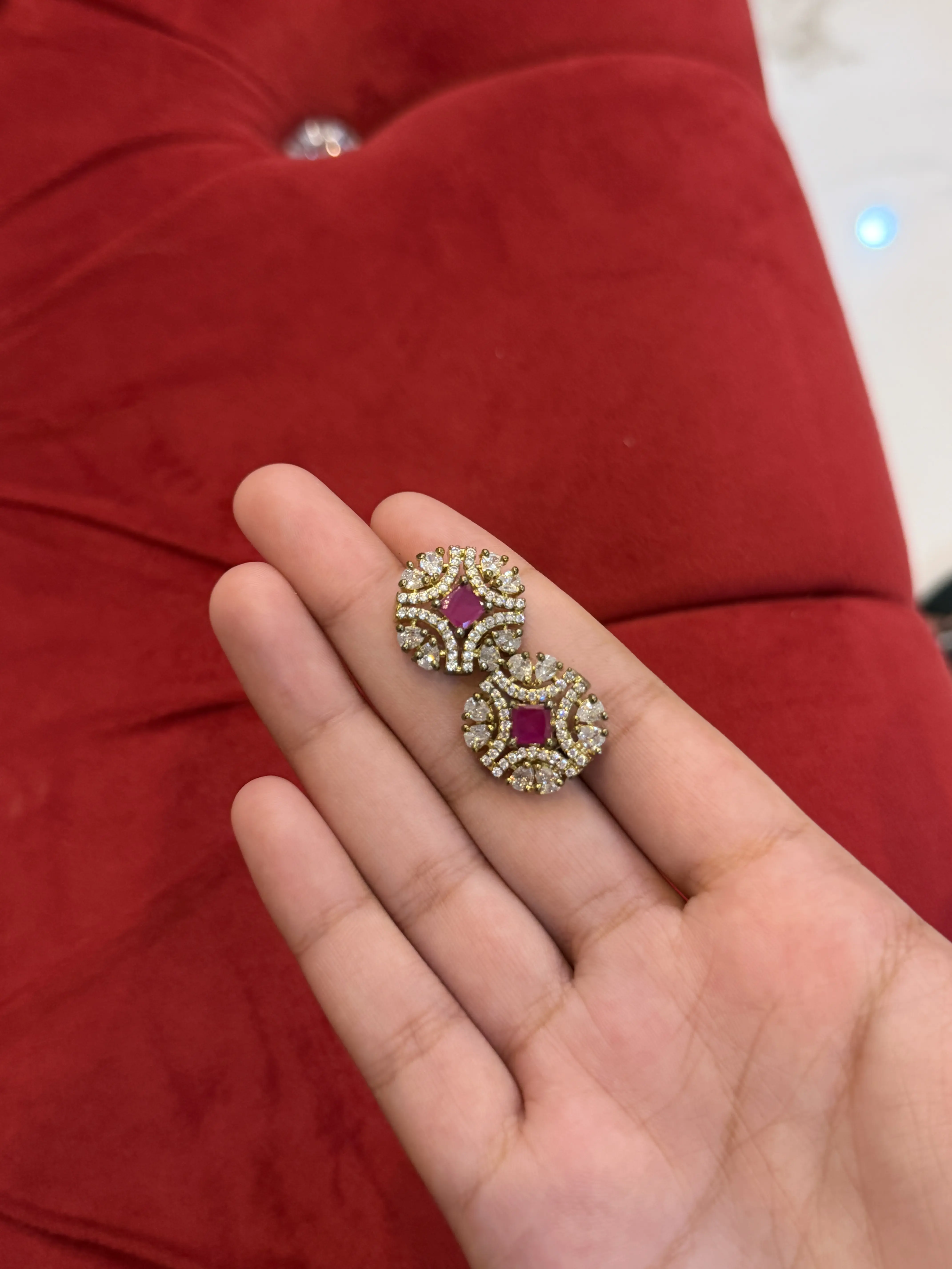 ruby studs